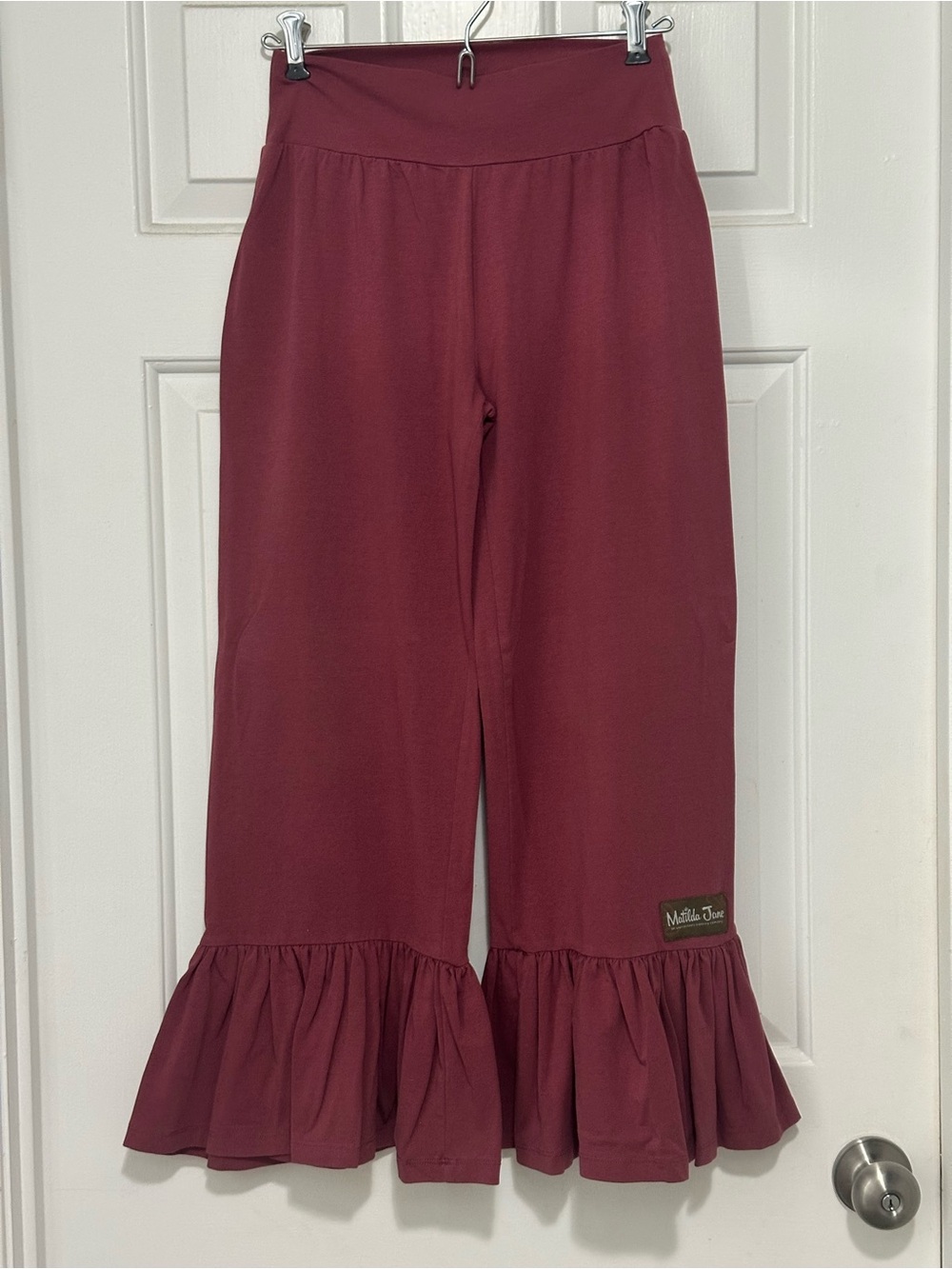 Matilda Jane Maroon Ruffle Pants